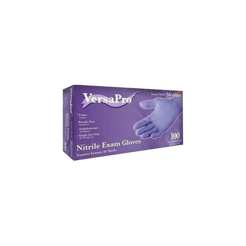Supreme Medical - Vguard - A16A13 - Nitrile Exam Gloves Powder - Free Large